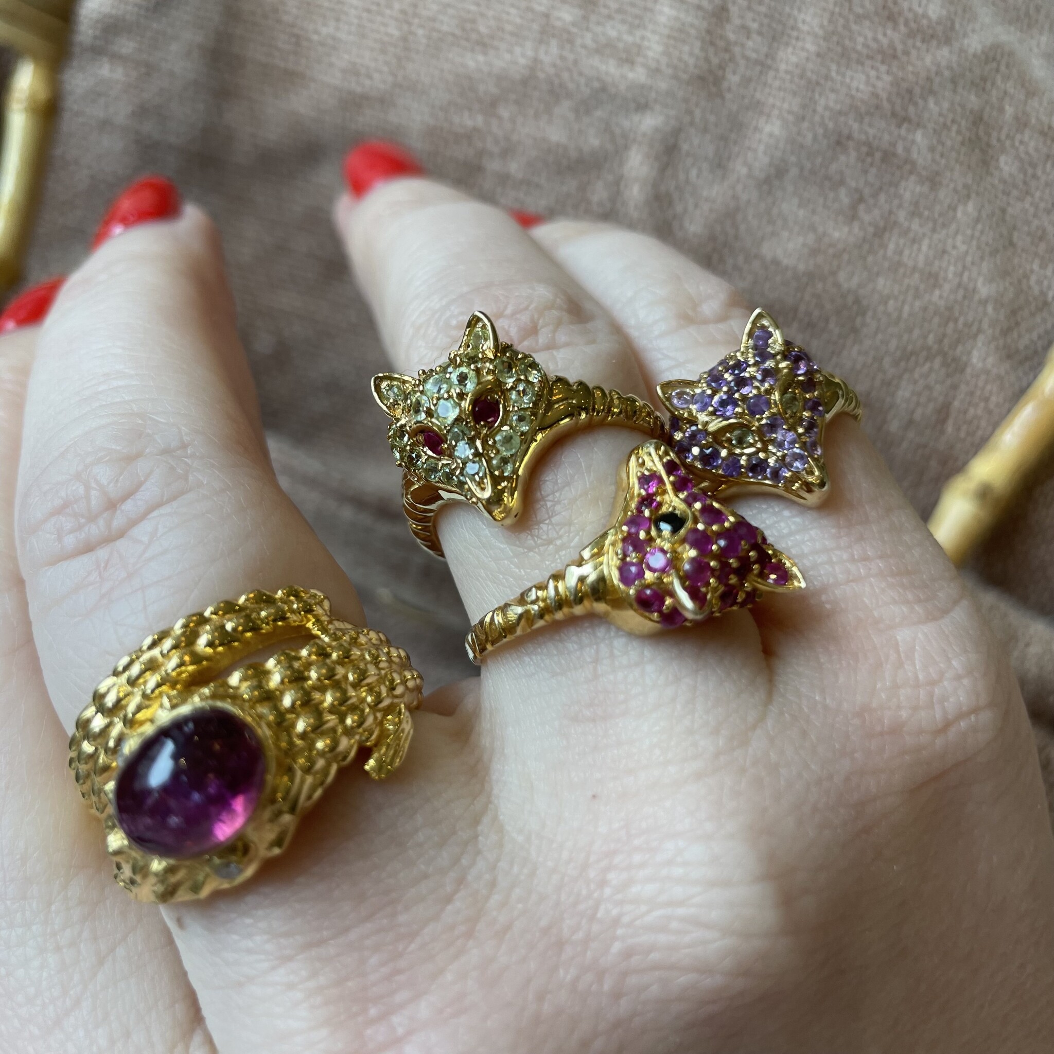 Fox zwarte onyx en diamant