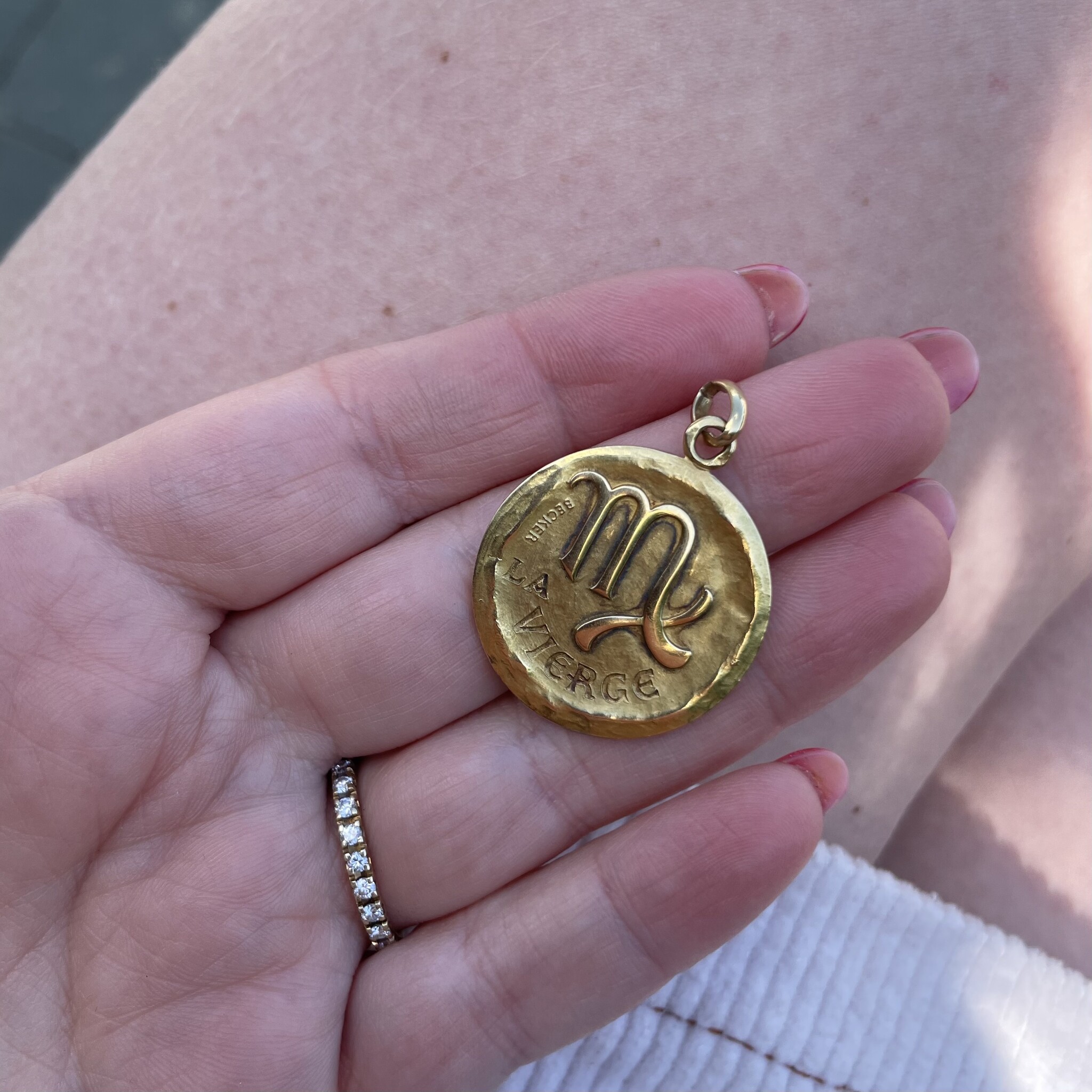 Maagd sterrenbeeld munt antiek