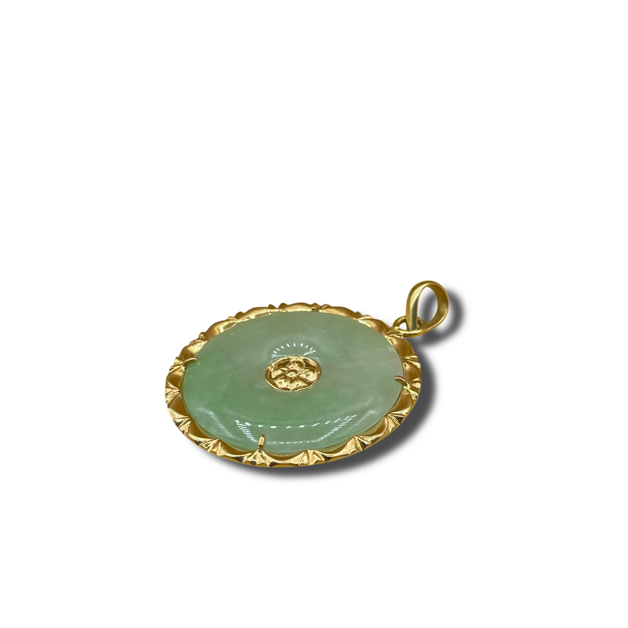 Groene jade hanger