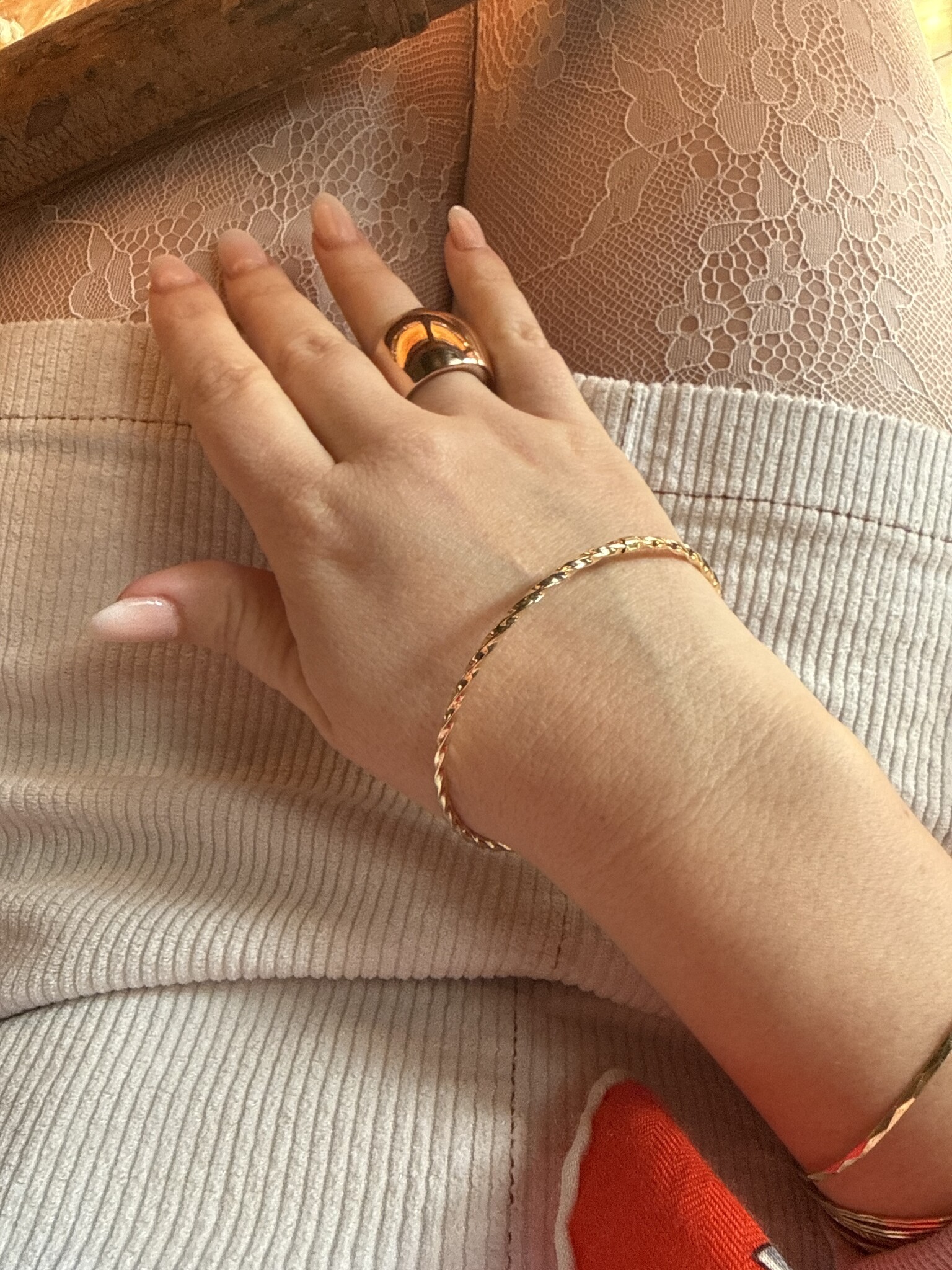 Armband rinkelband   Gedraaid