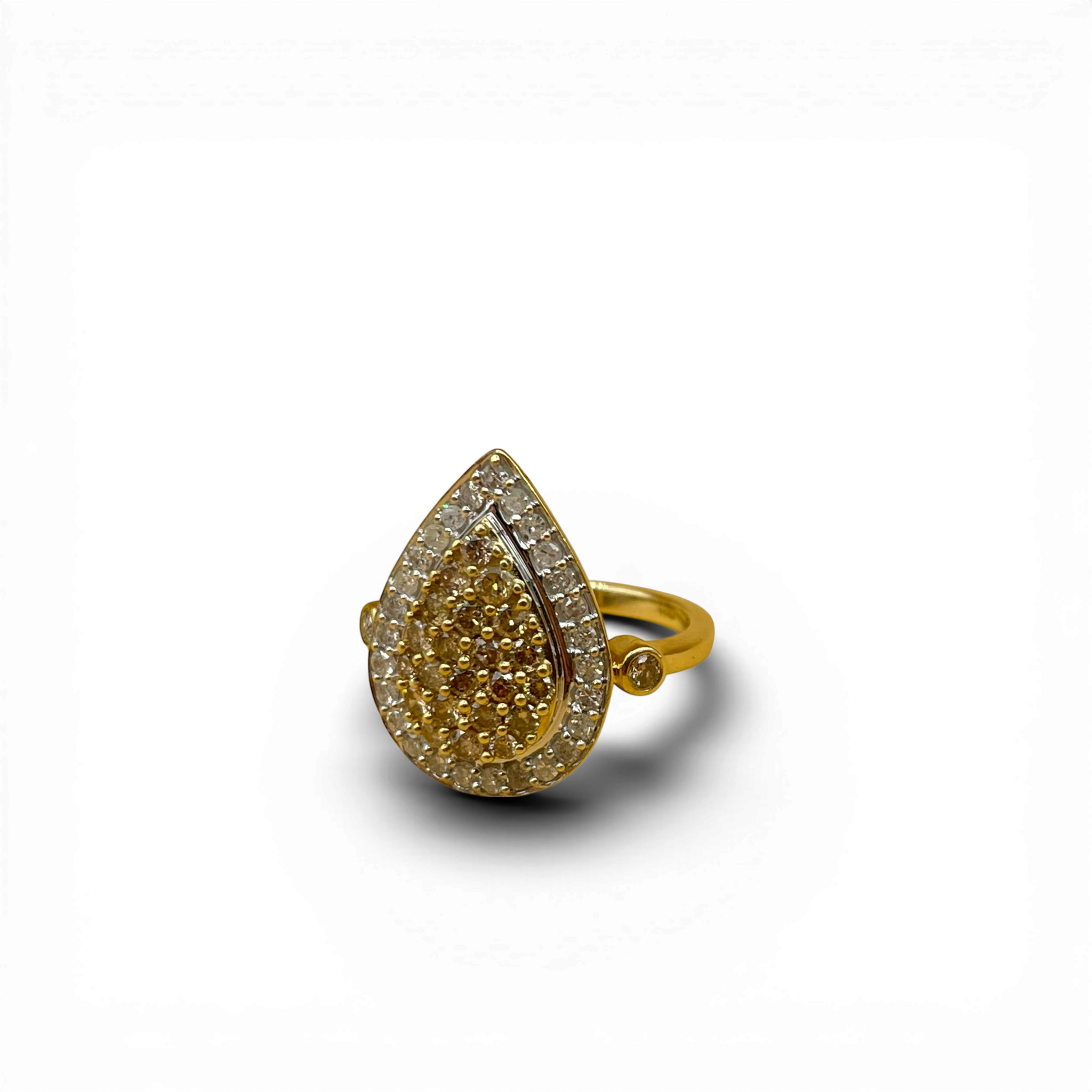 Diamant bruin en wit