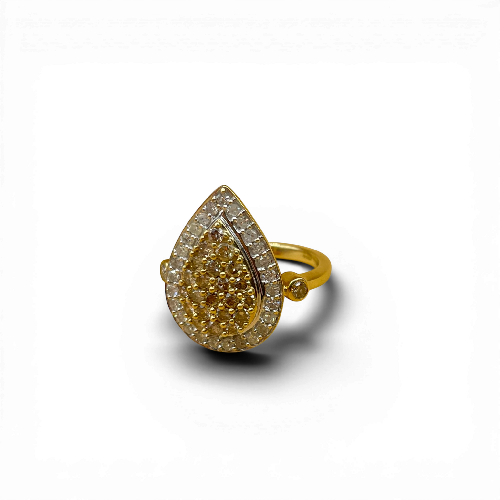 Diamant bruin en wit