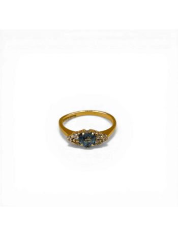 Heart topaz diamond