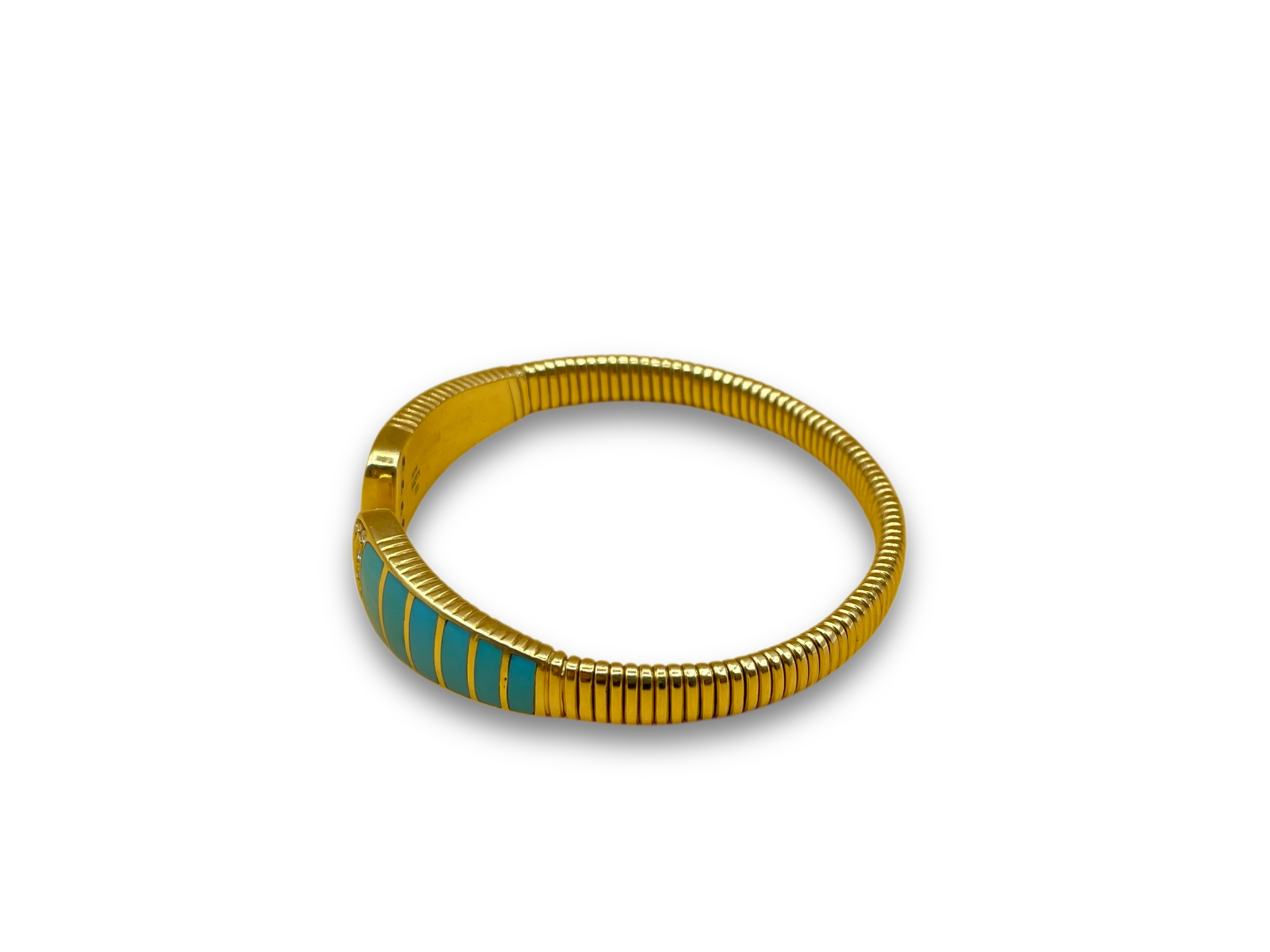 Turquoise diamant armband