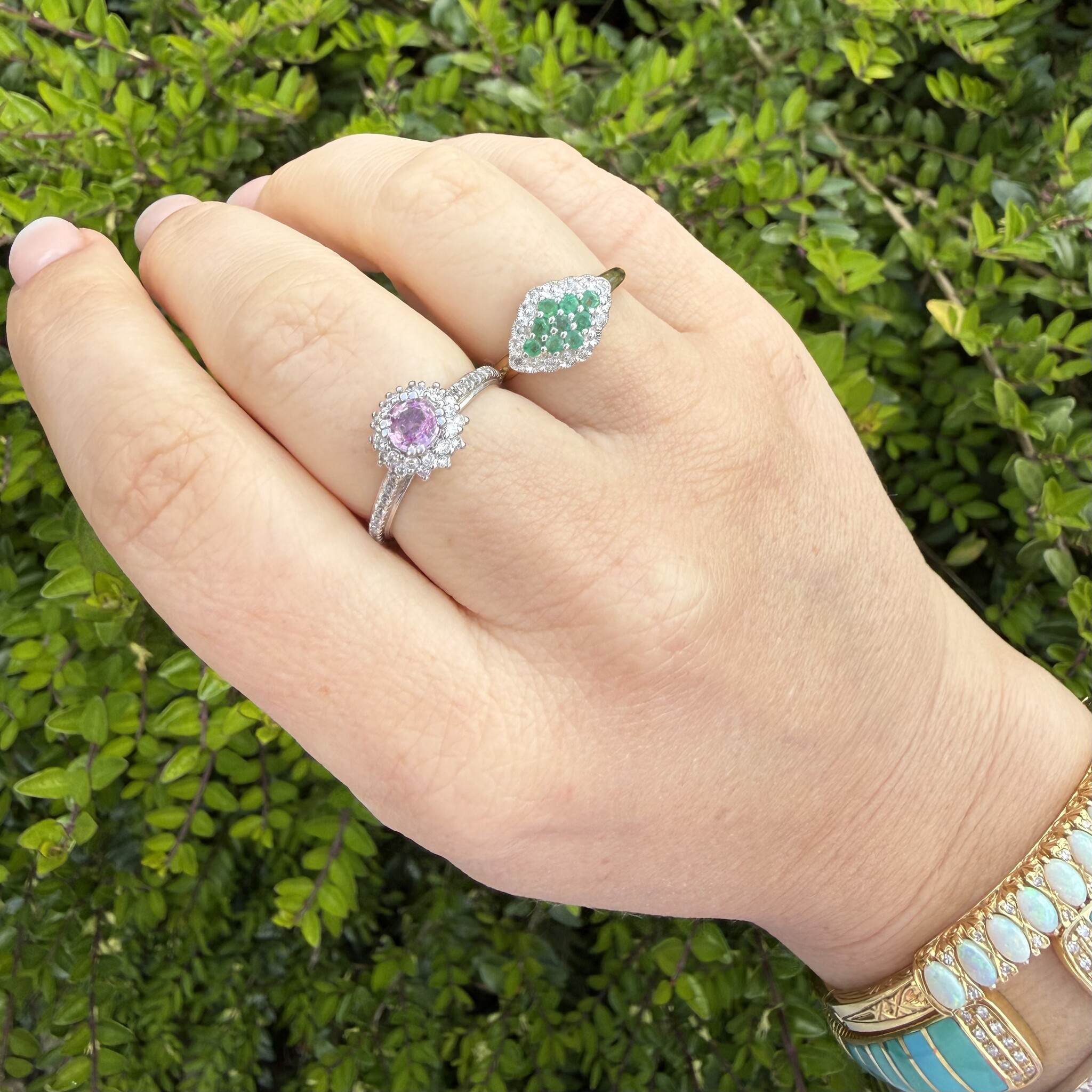 Roze saffier diamant