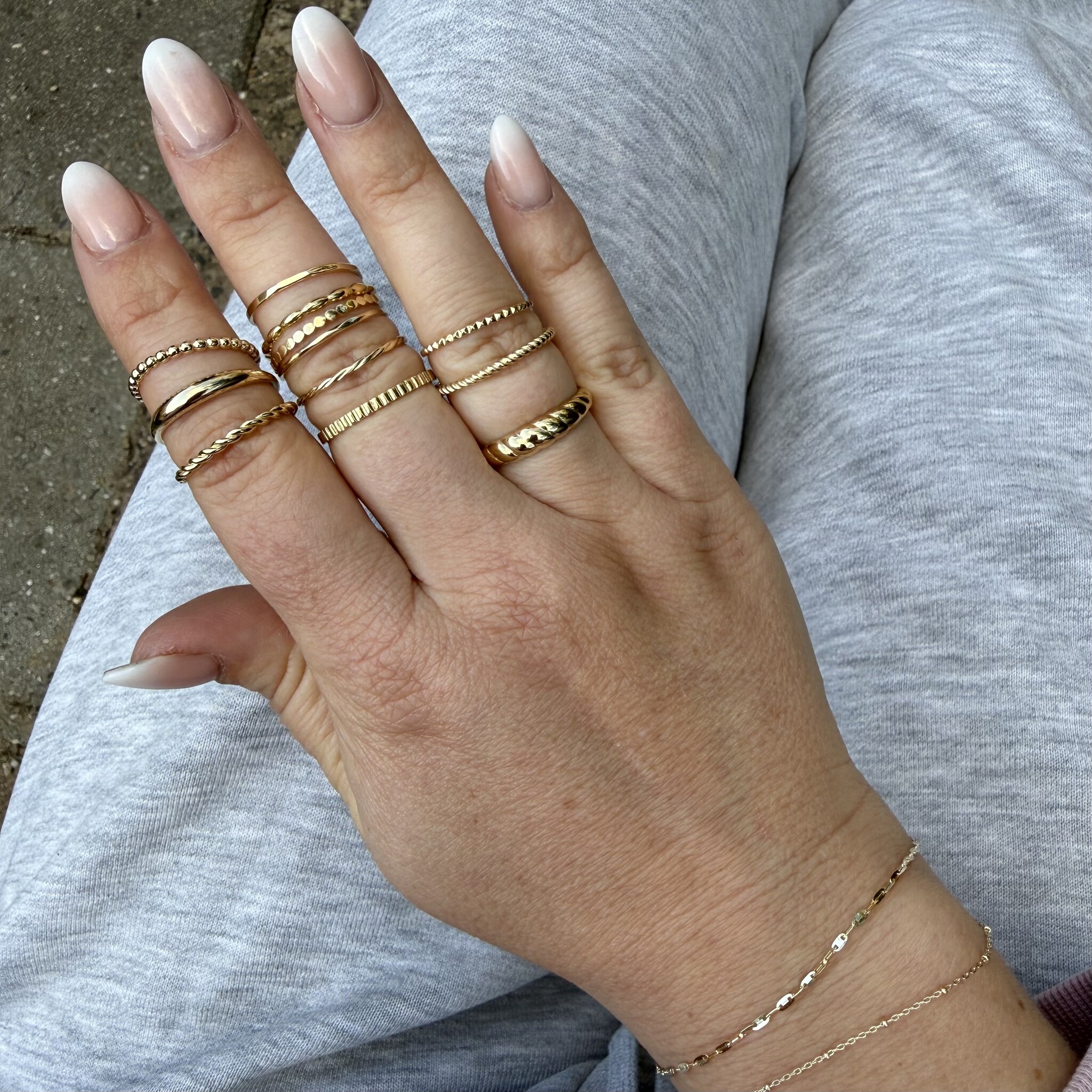 Aanschuif ring gedraaid