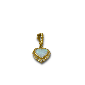 Opal heart diamond