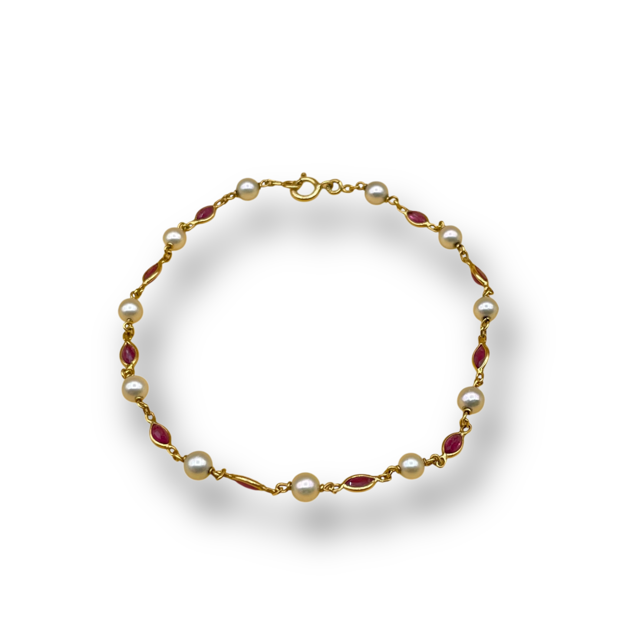 parel robijn armband