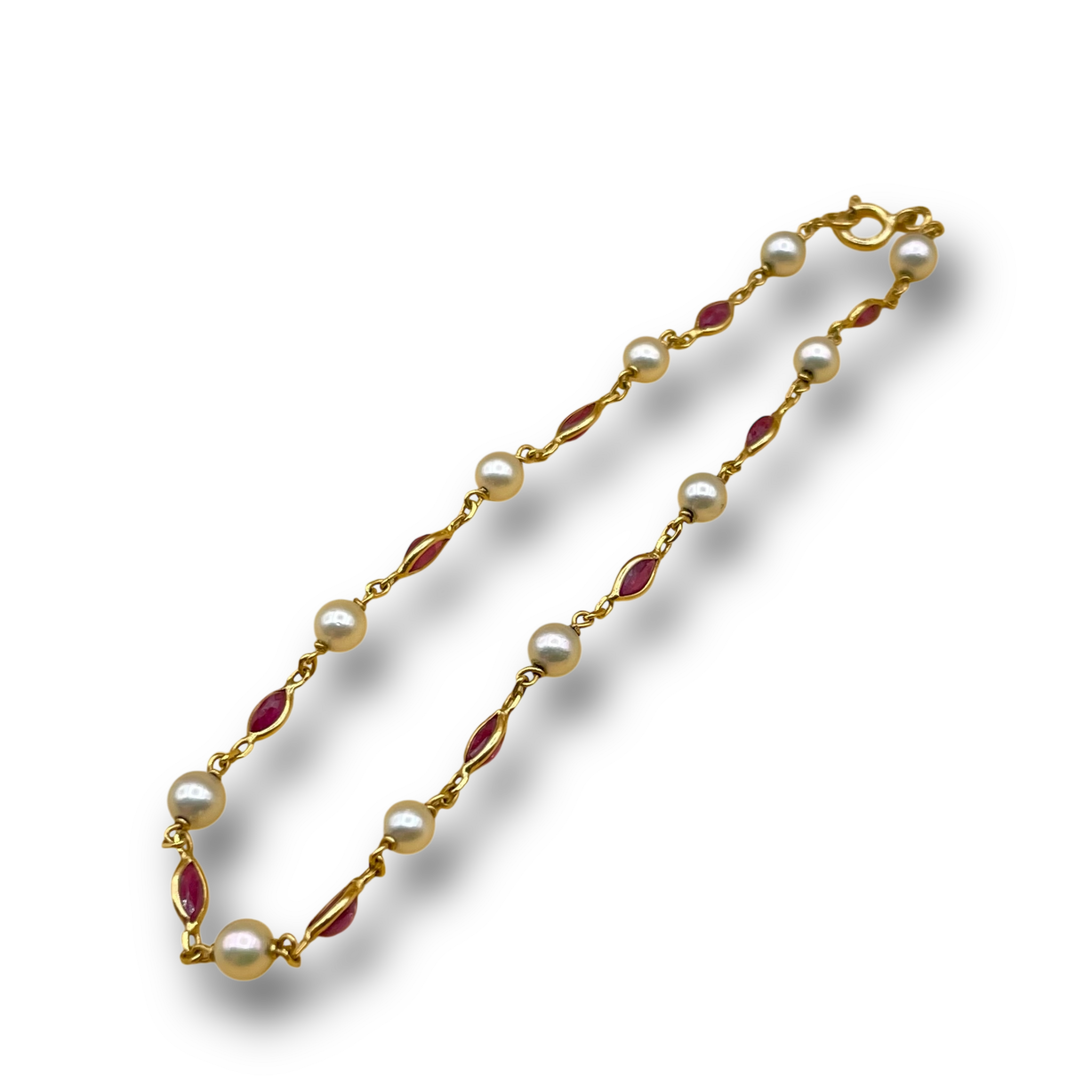 parel robijn armband
