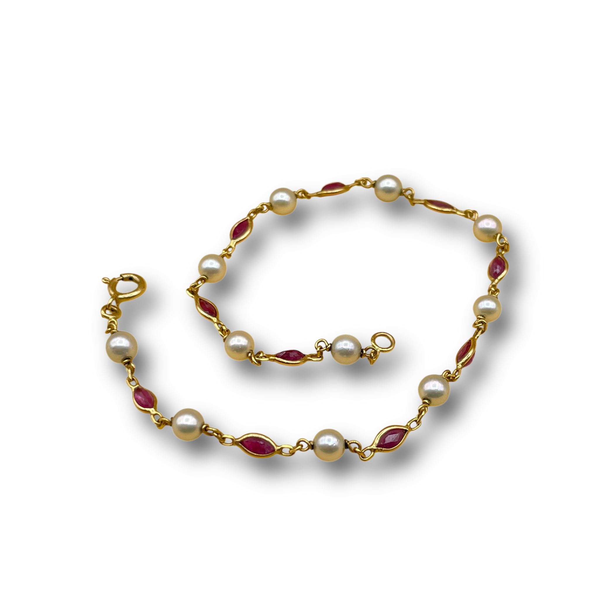 parel robijn armband