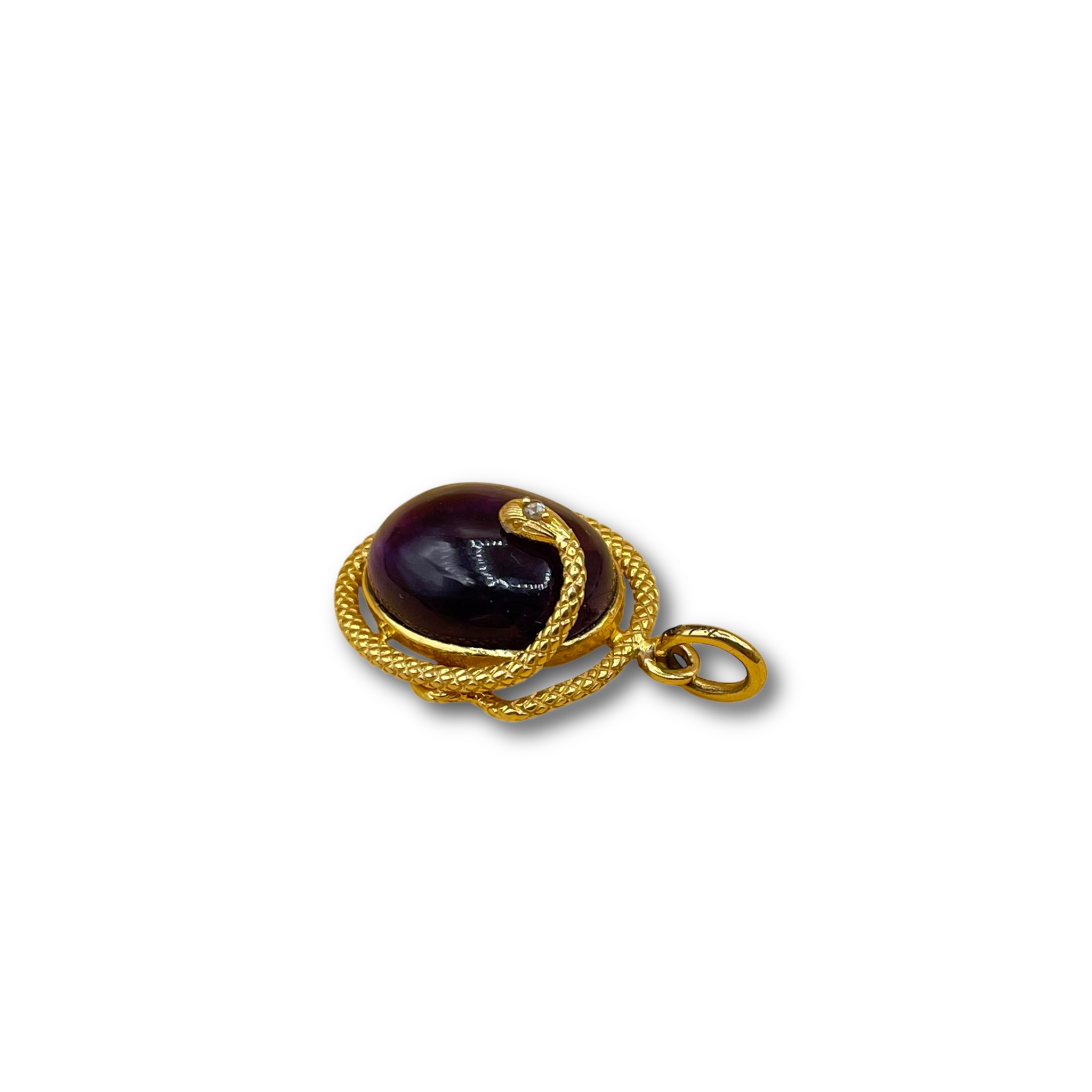 Slang amethist hanger
