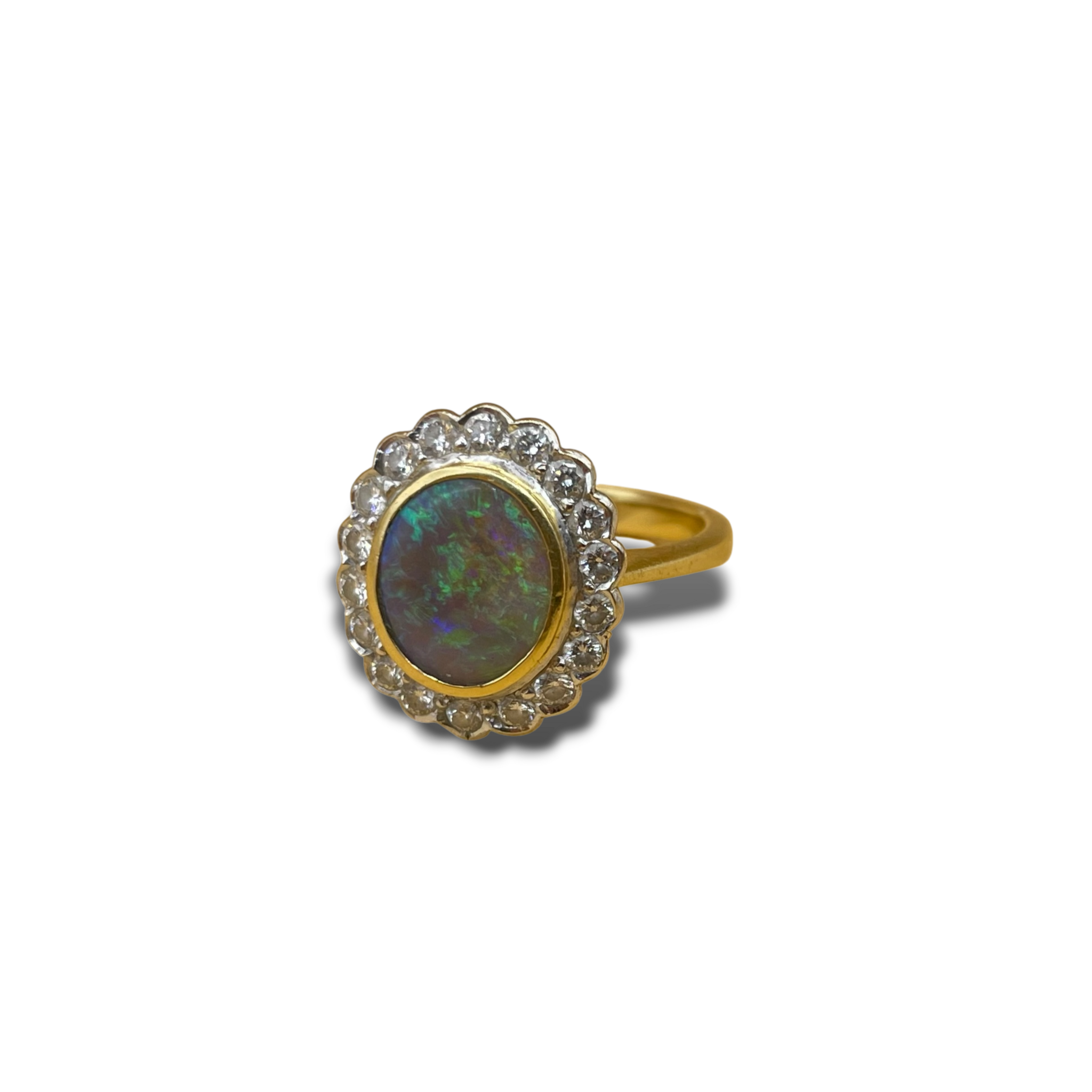 Zwarte opaal diamant