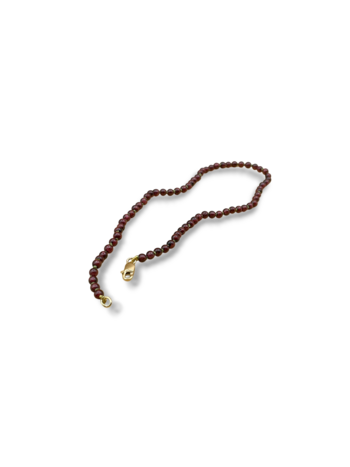 Garnet anklet