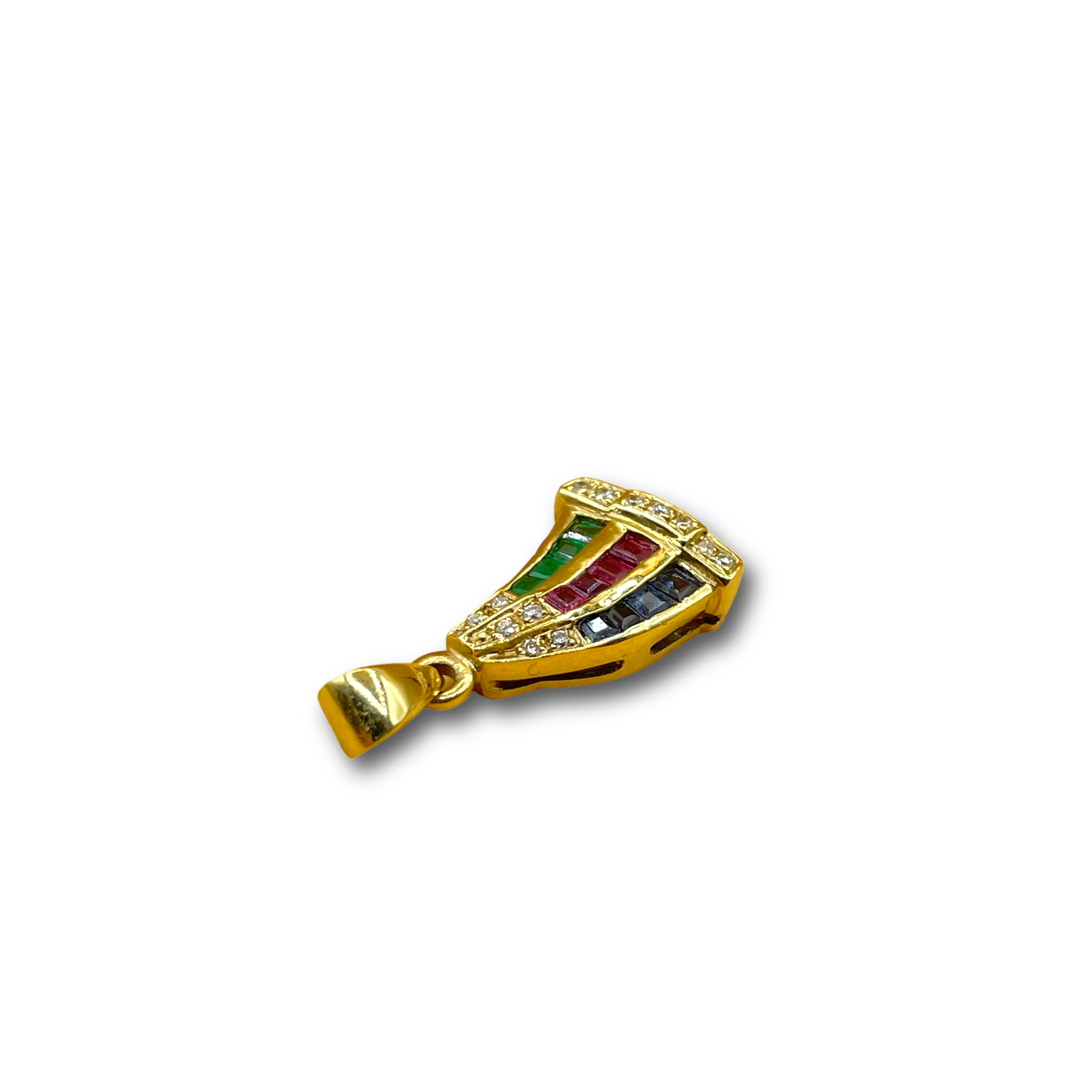 Saffier robijn smaragd diamant