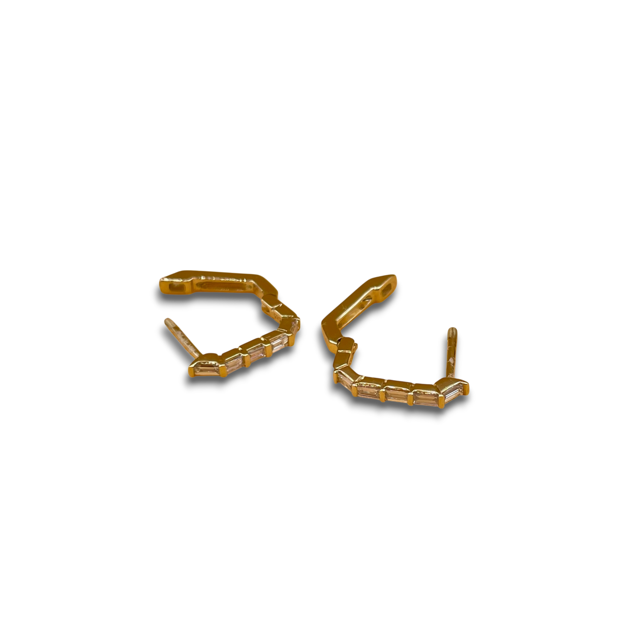 Klapoorbel diamant oorbel