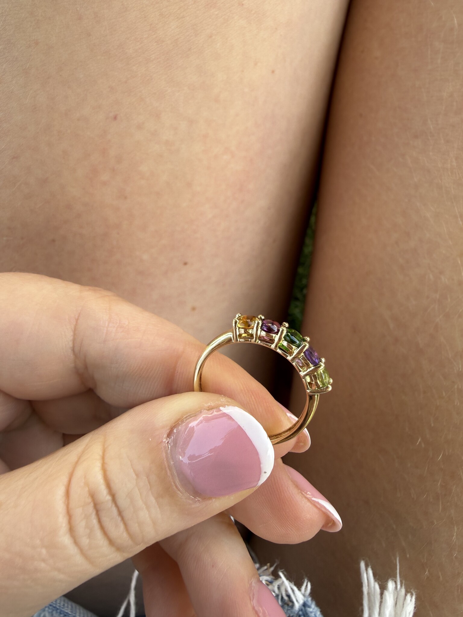 Peridot amethist diopside tourmaline citrine