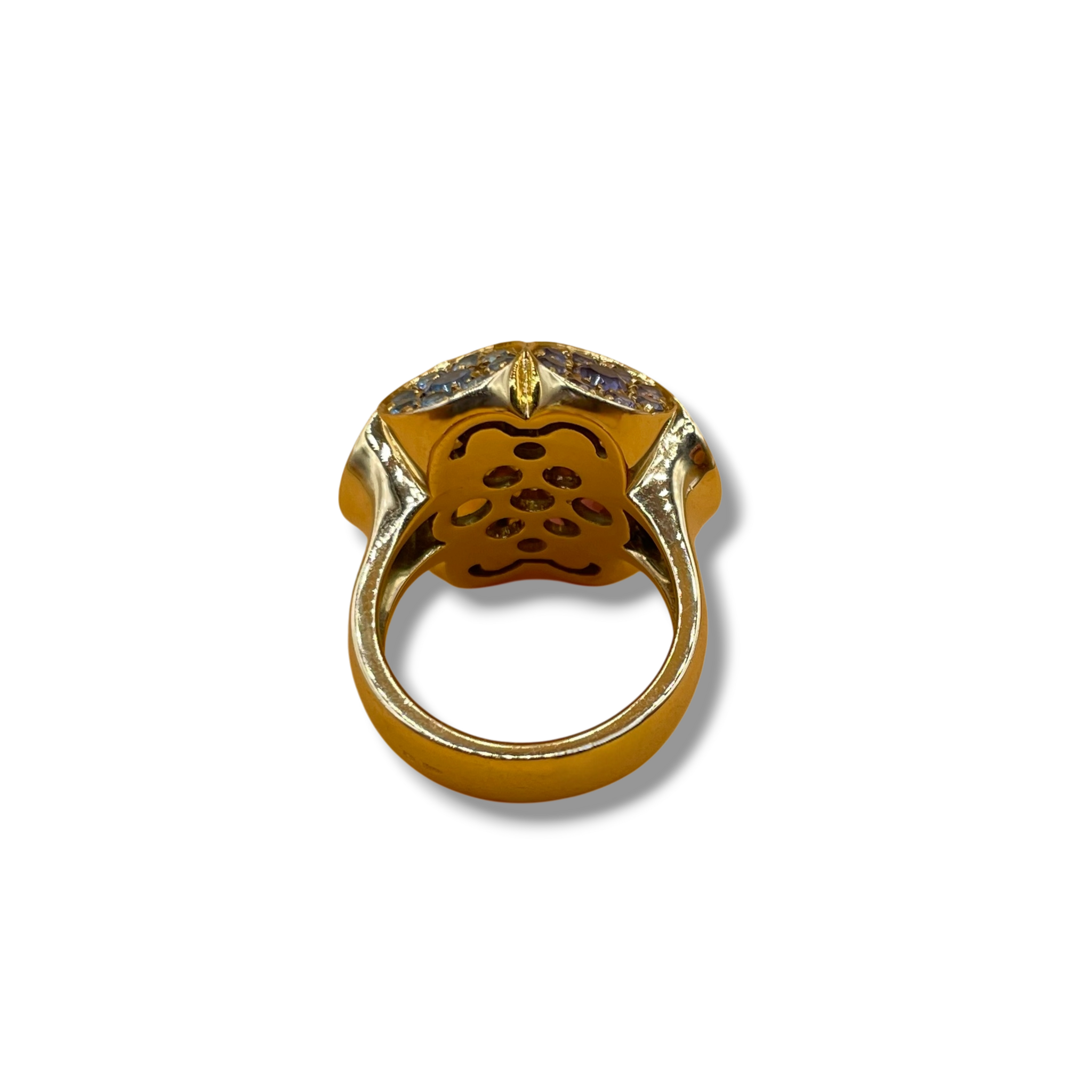 Amethist, toermalijn, topaas, bruine diamant bloem