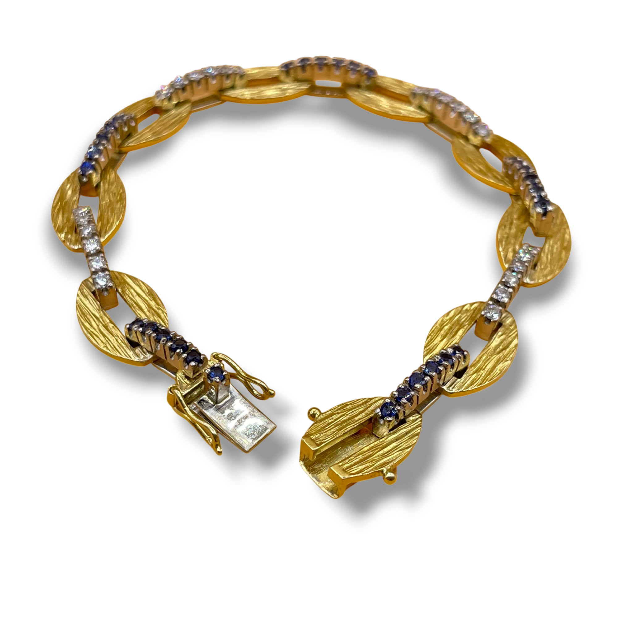 Armband saffier diamant