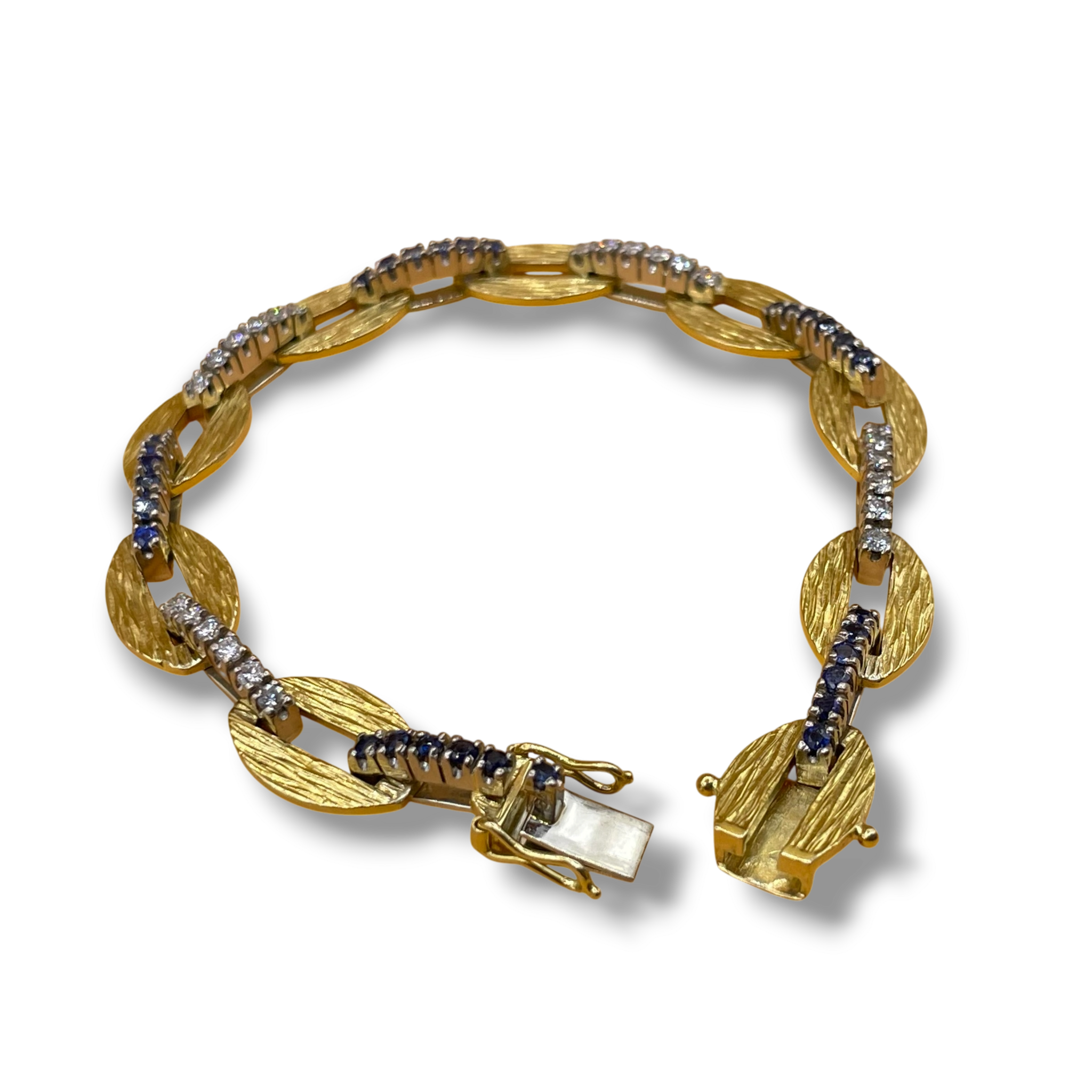 Armband saffier diamant