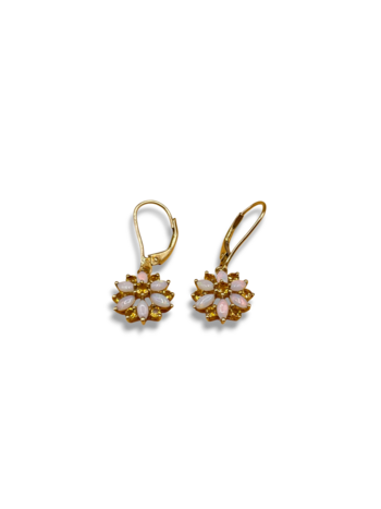 Opal citrine earrings