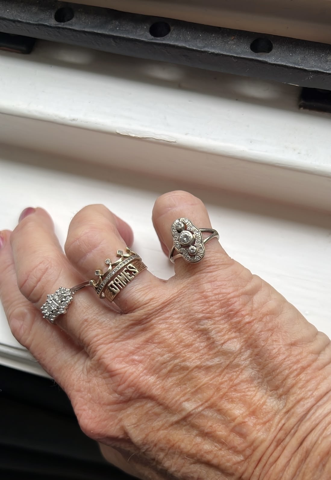 Initialen naam ring