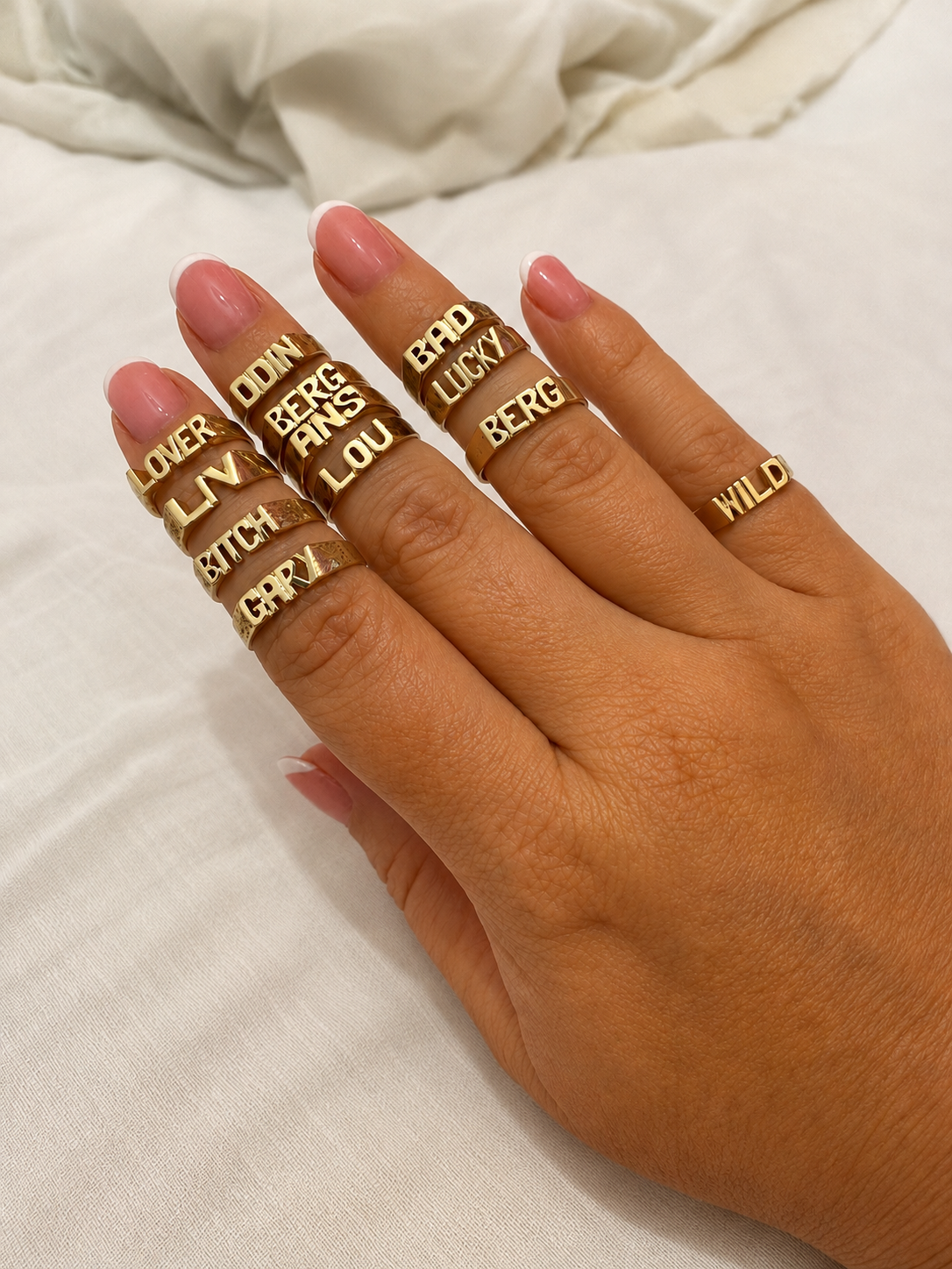 Initialen naam ring