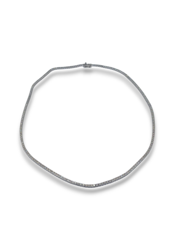 2ct diamond tennis chain white gold