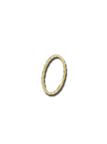 Stack band ring twist