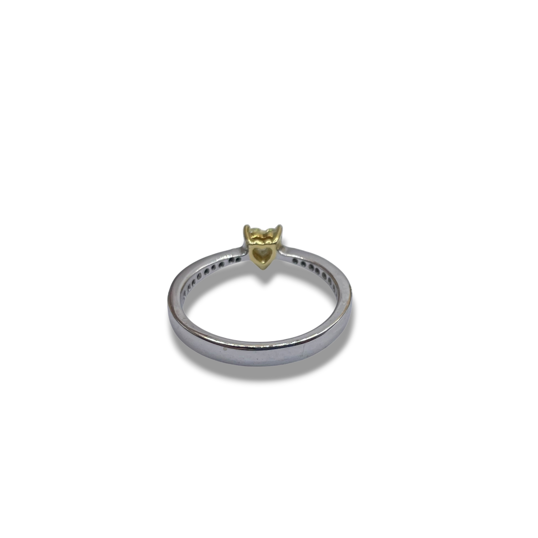 Gele diamant hart