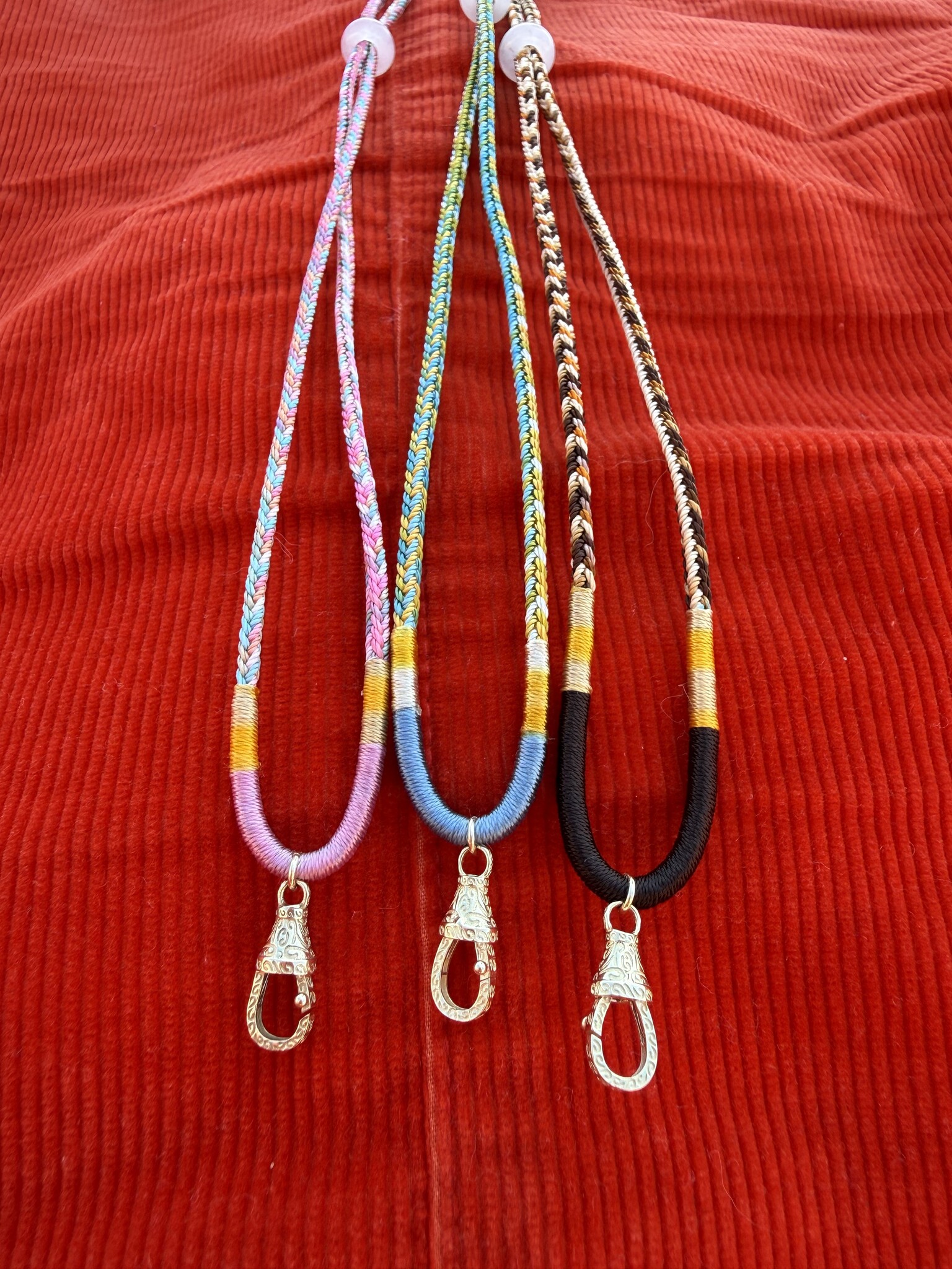 Handgemaakte koord ketting