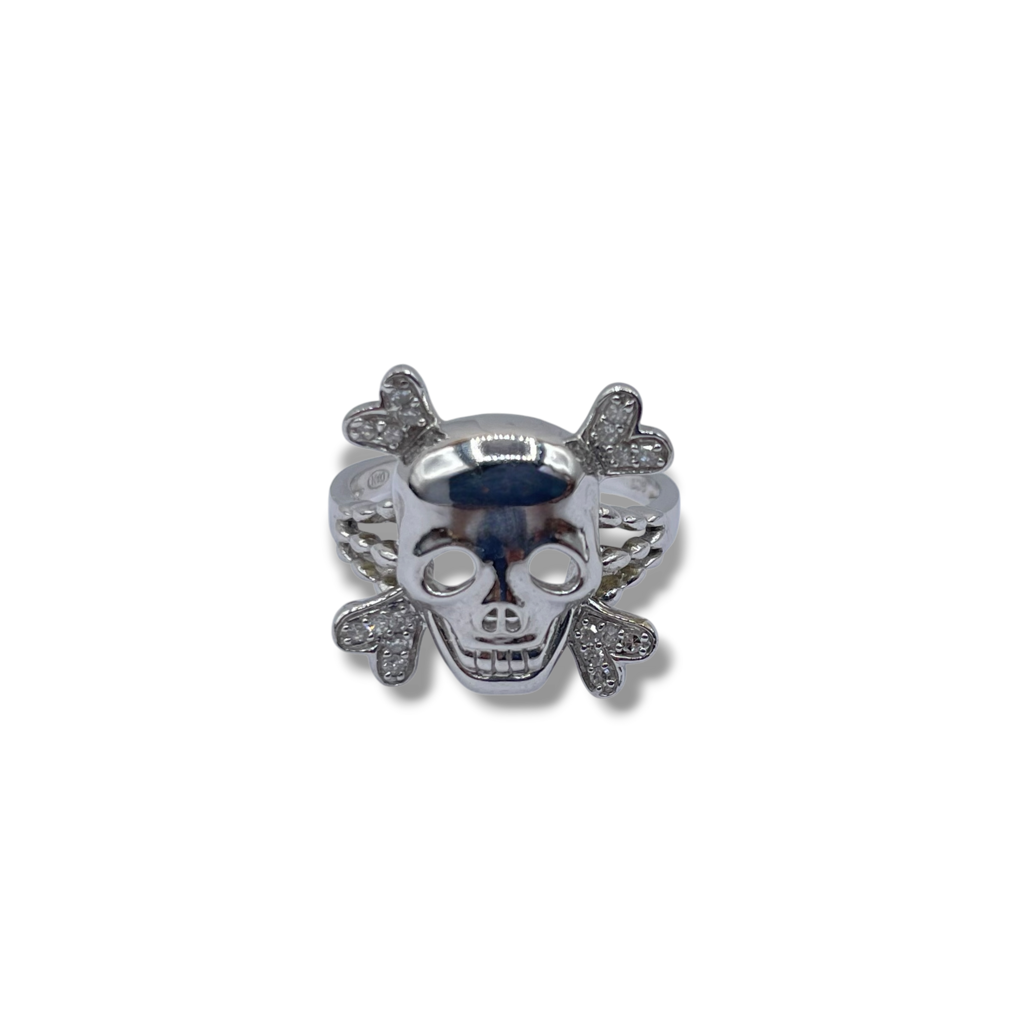 Doodshoofd diamant skelet piraat