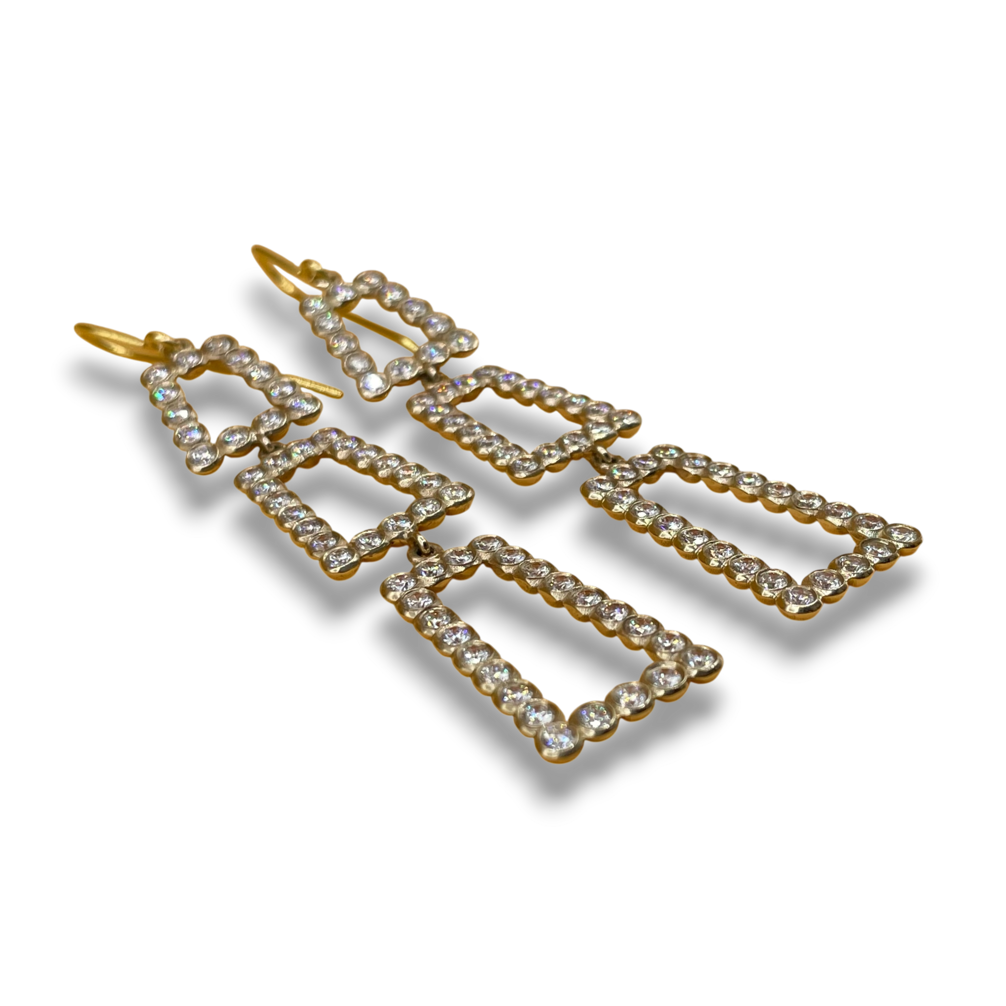 Diamant oorbellen