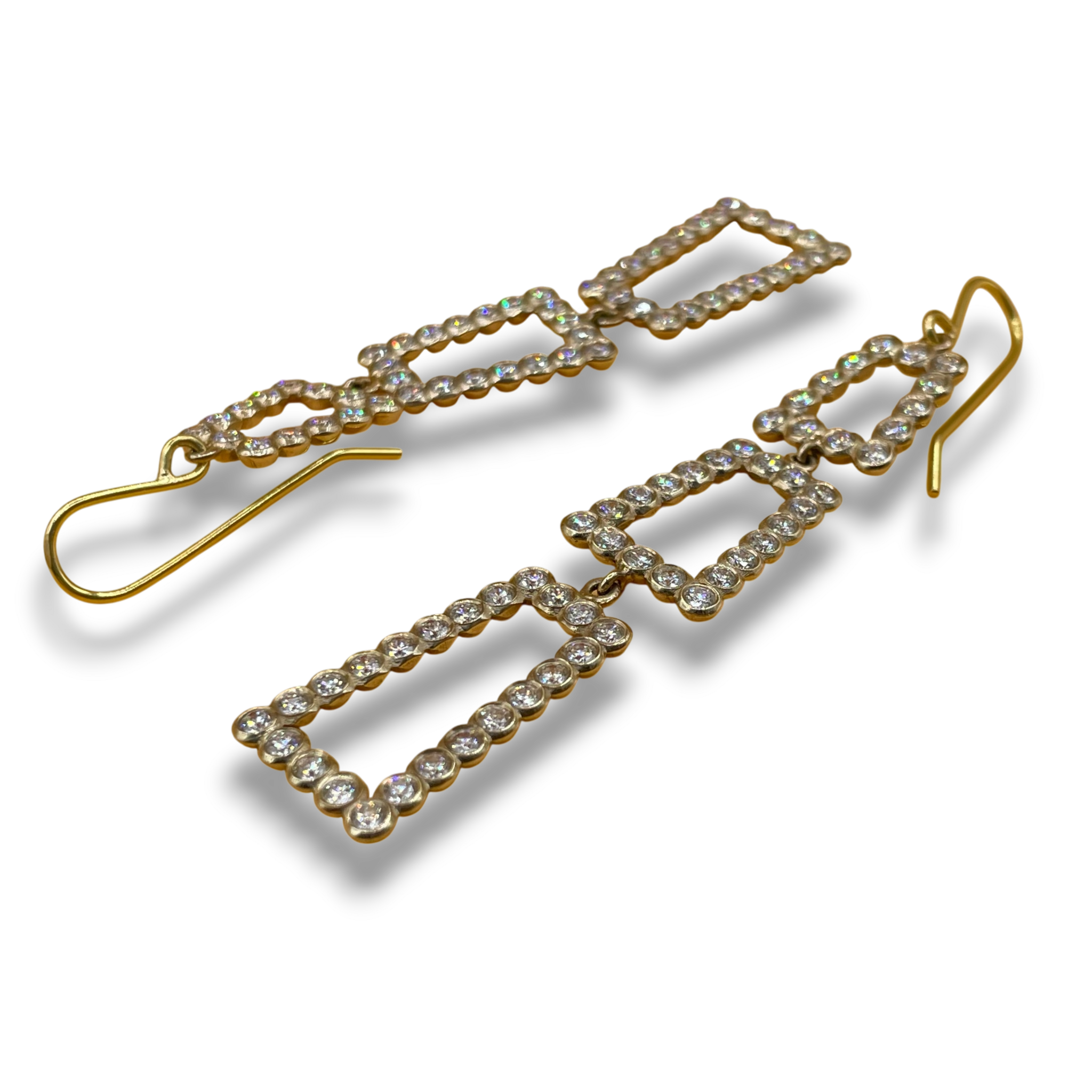 Diamant oorbellen