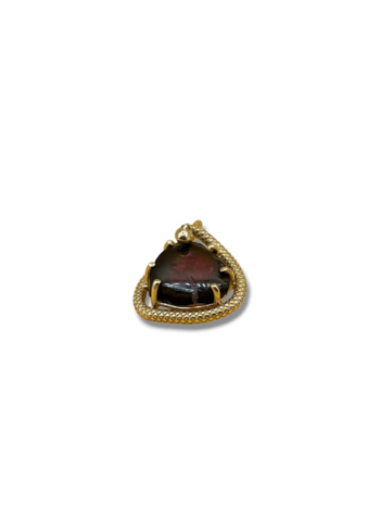 Watermelon tourmaline diamond serpent