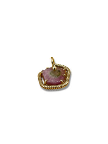 Watermelon tourmaline diamond serpent