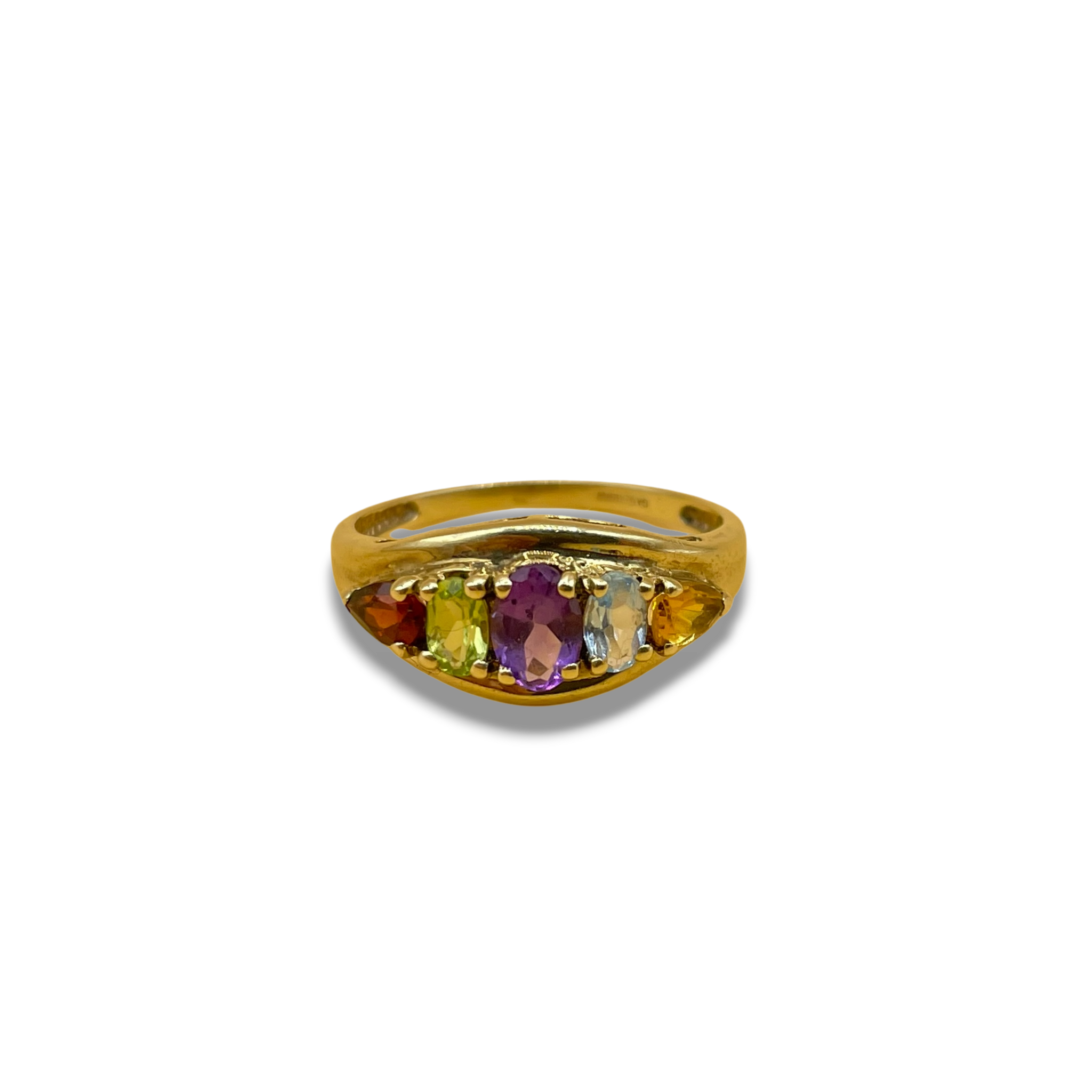 Granaat peridot amethist topaas citrine