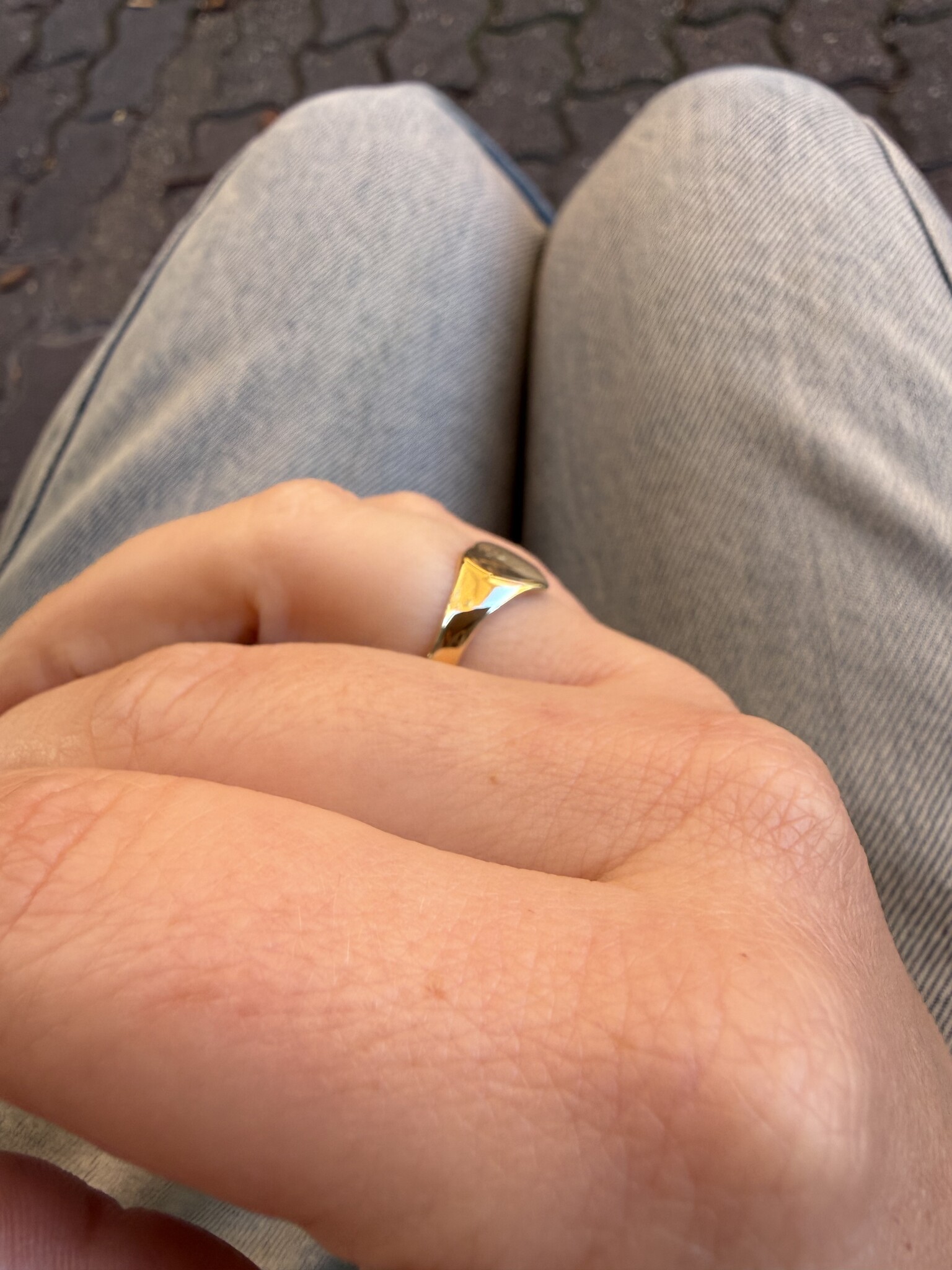 Hart band zegelring