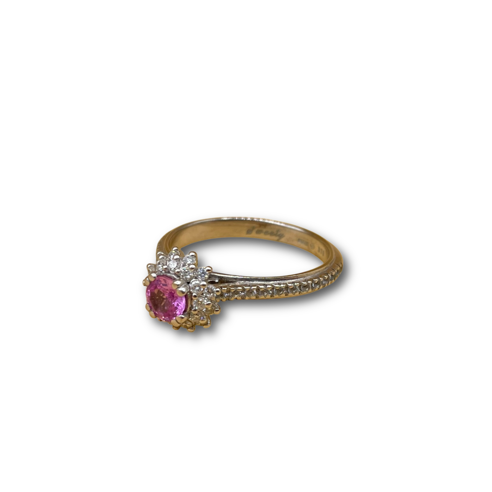 Roze saffier diamant