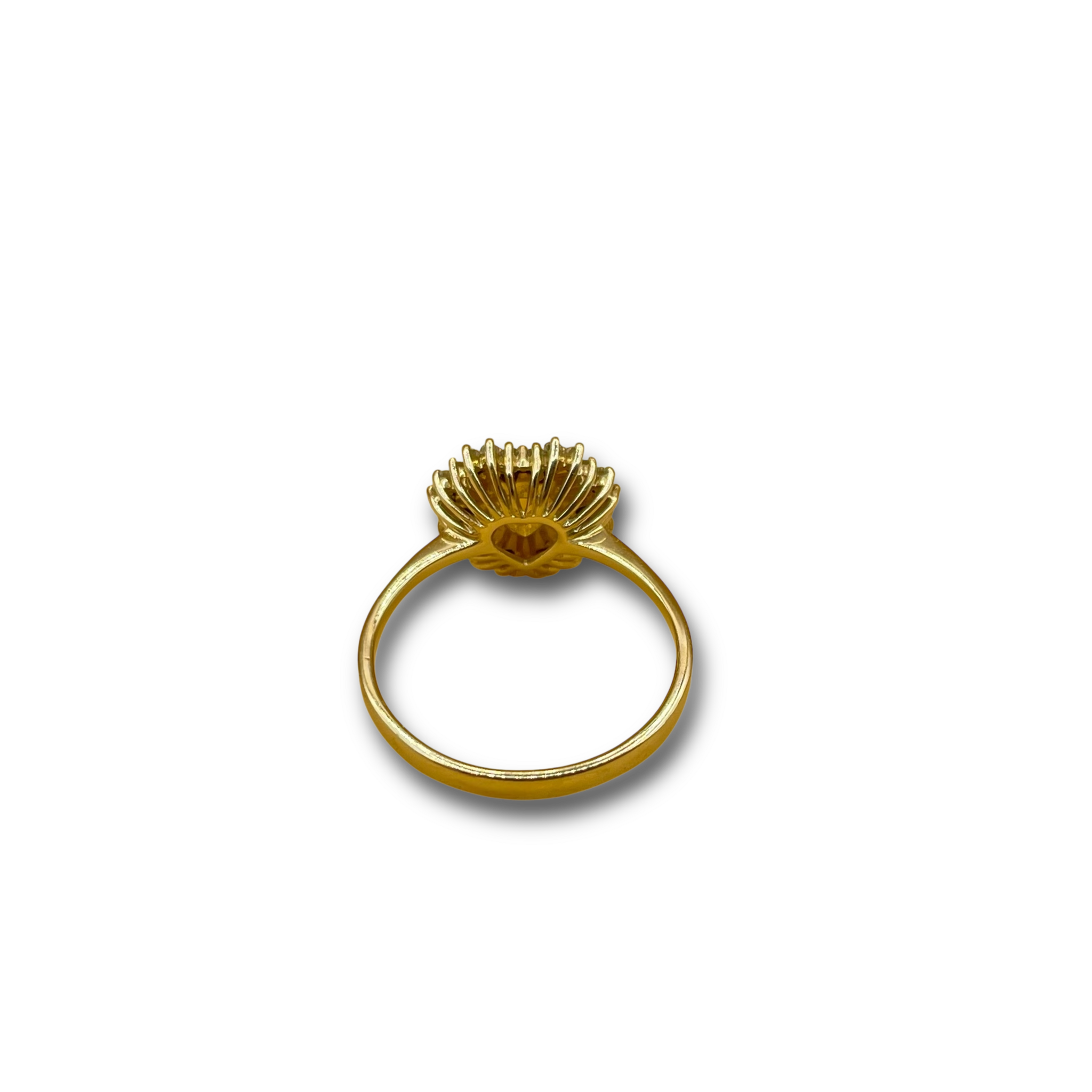 Citrine diamant peridot hart