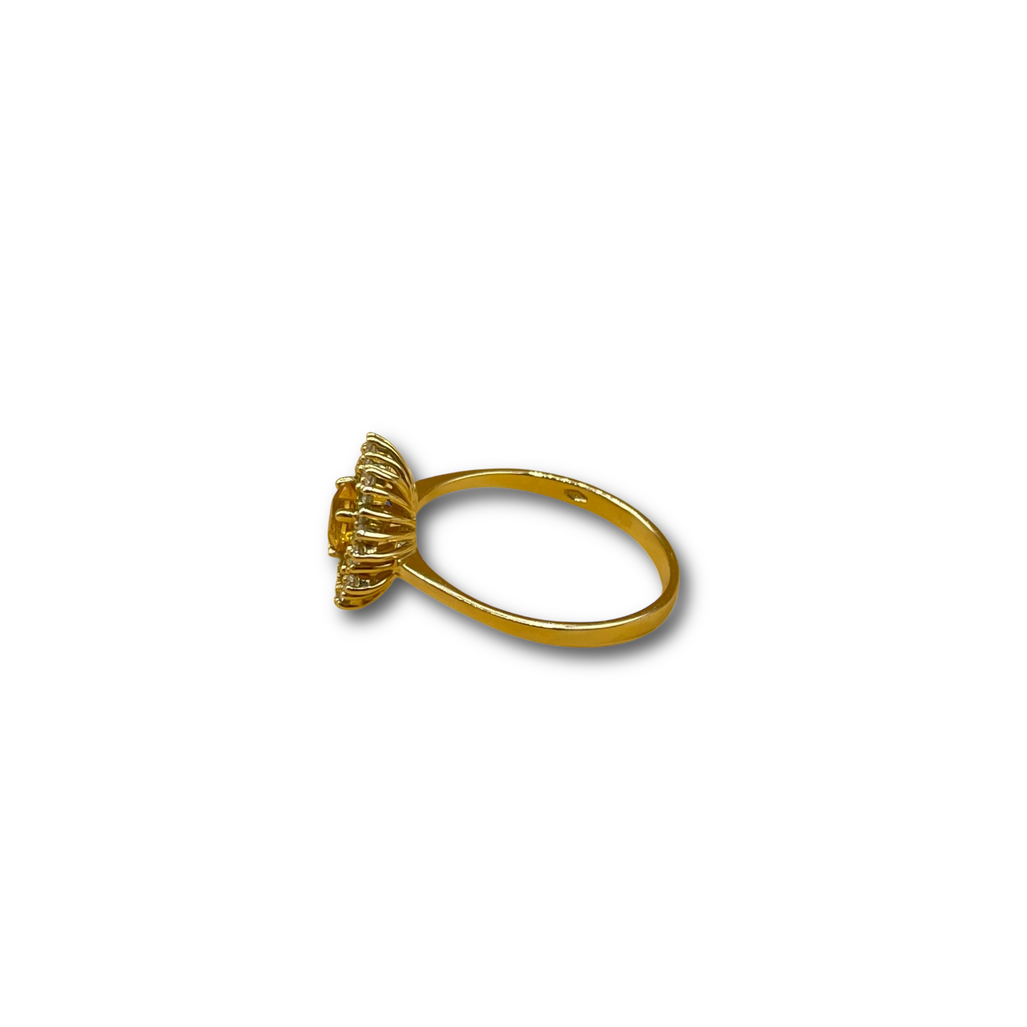 Citrine diamant peridot hart
