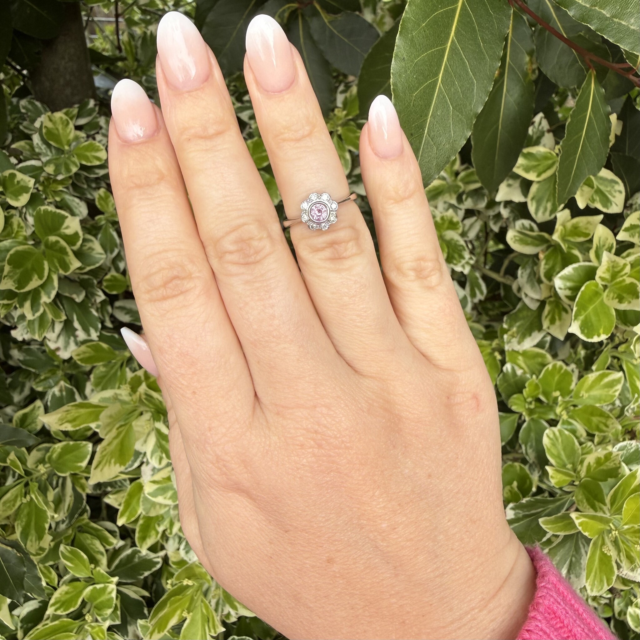 Topaas Diamant  witgoud