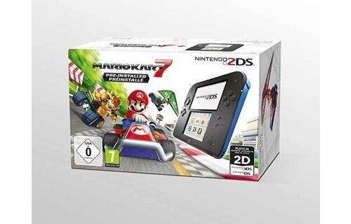 Nintendo 2DS Black/Blue + Mario Kart 7