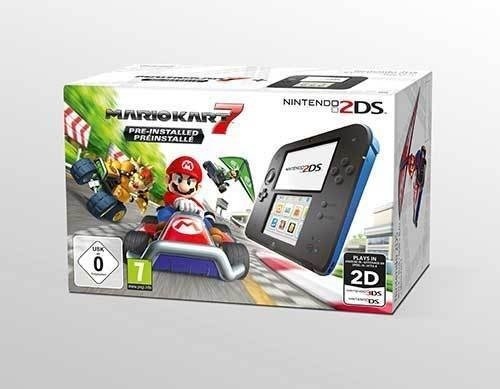 Nintendo 2DS Black/Blue + Mario Kart 7