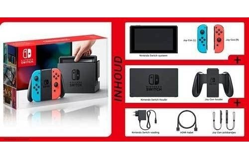 Nintendo Switch Neon Blue & Red