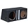 Subwoofer Behuizing B1250sX2 MDF 2 x 12 inch/30cm 50 +50 liter gepoorte behuizing