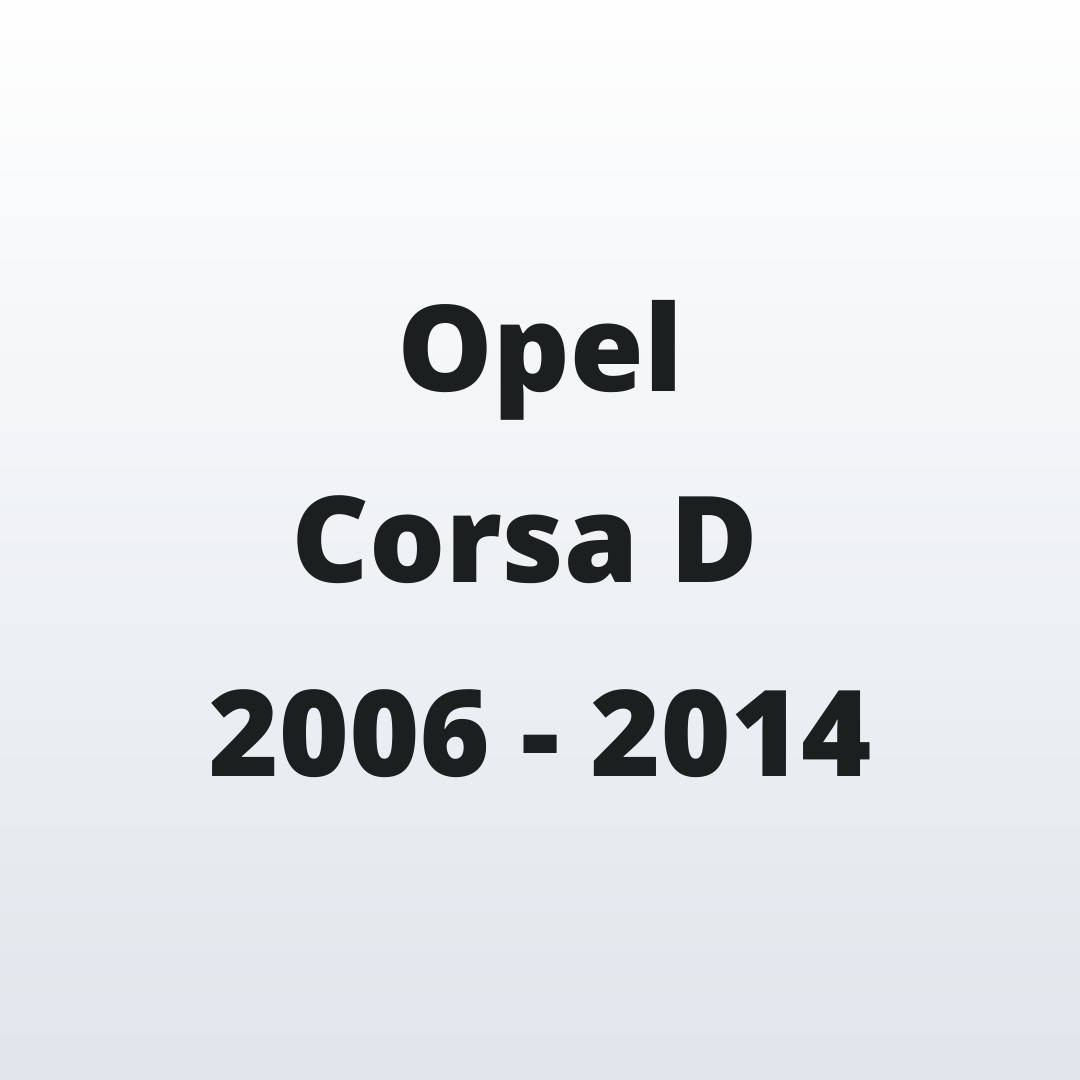 Opel Corsa D 2006 - 2014