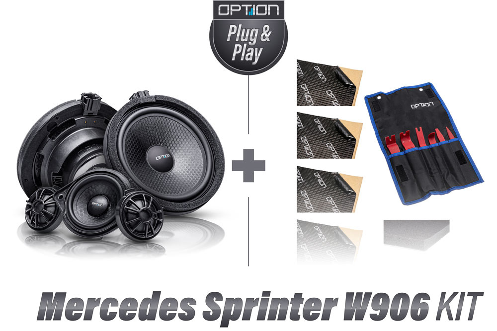 Maaltijd Slordig amplitude Mercedes Sprinter speakerset met gereedschap en isolatie - AutoSound24
