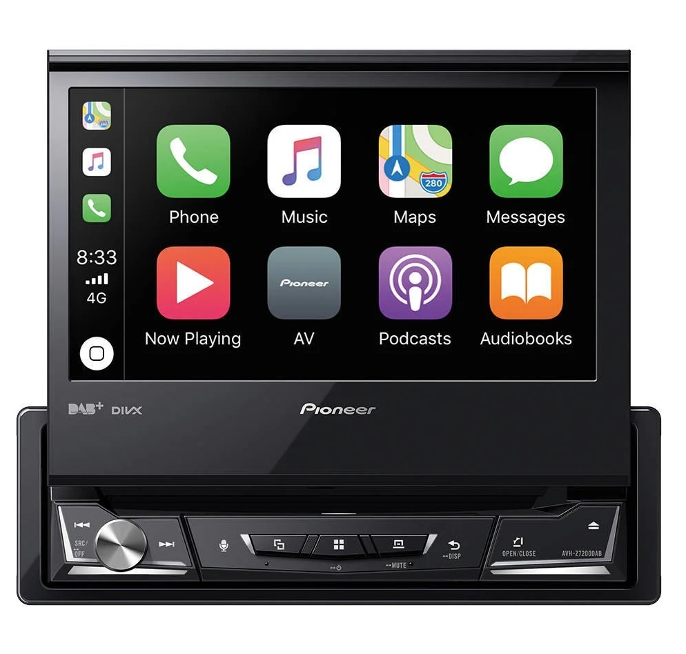 AVH-Z7200DAB Apple Carplay & Android Auto (1-DIN Klapscherm