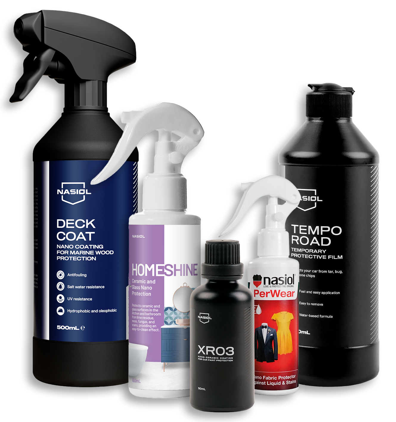 Nasiol Nano Keramische Coatings voor Auto's, Boten, Kleding en Thuis