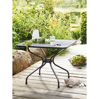 expanded metal table and chairs